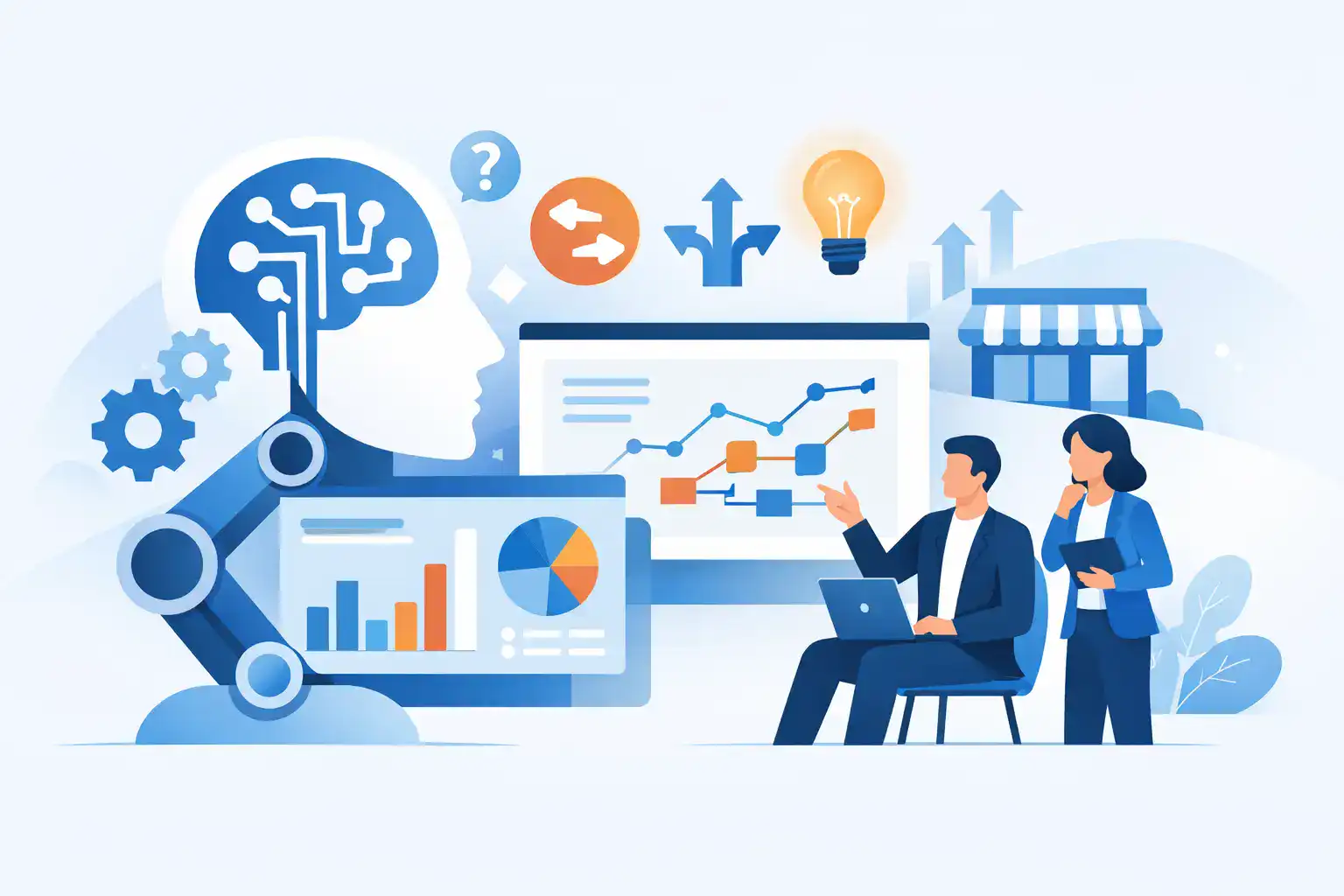 AI and data analysis for small business decision making.