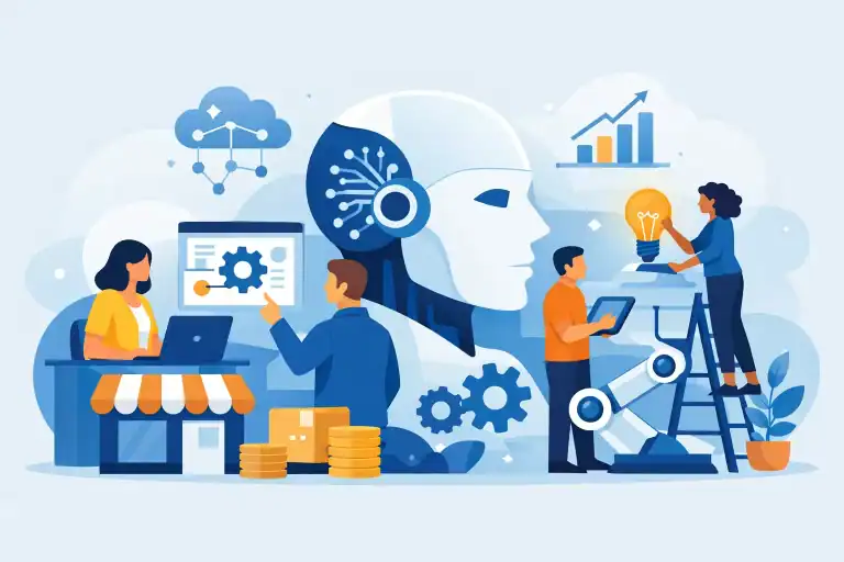 AI-driven business automation and innovation for small businesses.